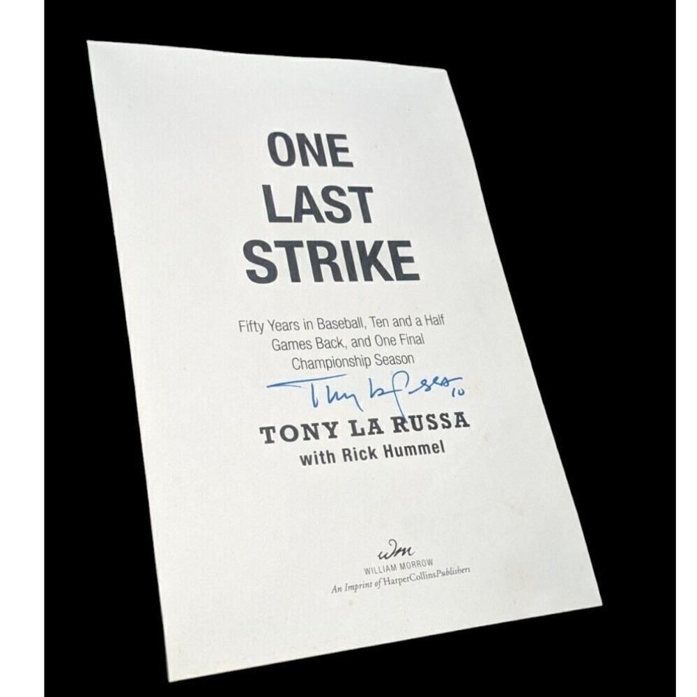 One Last‎ Strike; Tony La Russa; Signed by Tony La Russa
